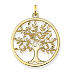 collier arbre de vie plaqué or