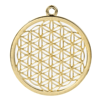 Thumbnail for pendentif fleur de vie plaqué or
