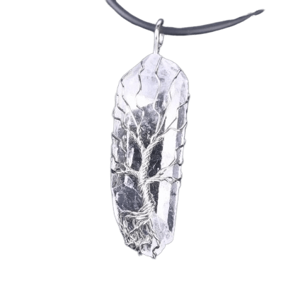 Pendentif Arbre de Vie Avec Pierre