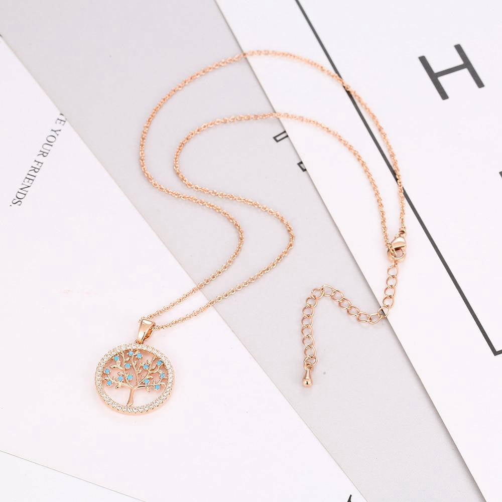 Pendentif Arbre de Vie Or Rose