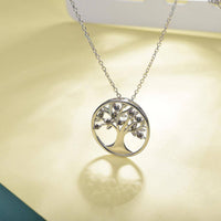 Thumbnail for Pendentif Arbre de Vie Topaze Argent