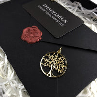 Thumbnail for pendentif arbre de vie couleur or