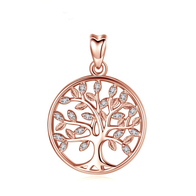 Collier Arbre de Vie Or Rose
