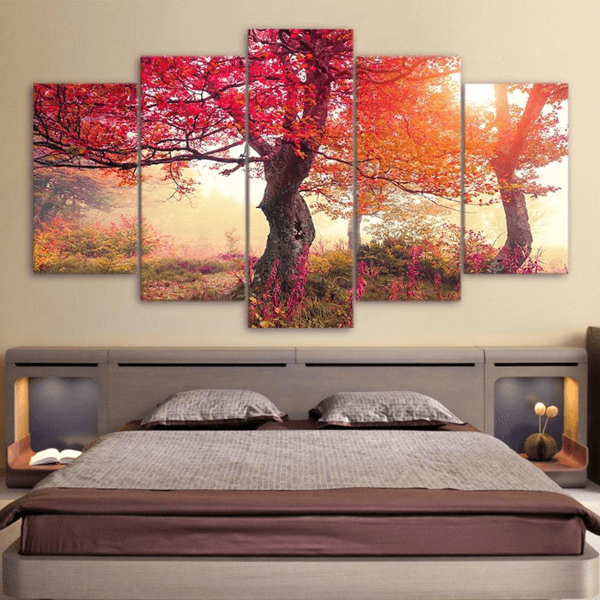 Décoration Murale Arbre De Vie En Bois 60 Cm - Art Mural Géométrique Minimaliste Pour Salon, Chambre, Bureau (plusieurs Couleurs)