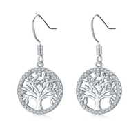 Thumbnail for boucle d'oreille arbre de vie style pandora
