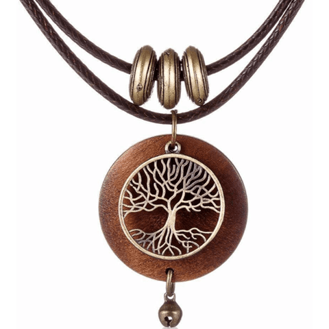 Collier Arbre de Vie <br> Bois