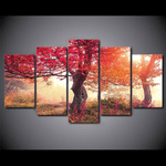 tableau arbre de vie couleur sur fond noir