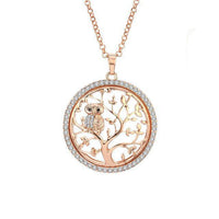 Thumbnail for Pendentif Arbre de Vie Chouette Dorée
