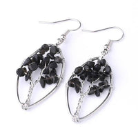 Thumbnail for Boucles d'oreilles en pierre noire
