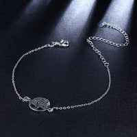 Thumbnail for Bracelet Arbre de Vie Cheville Plaqué Argent