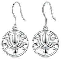 Thumbnail for Boucles d'Oreilles Arbre de Vie Lotus