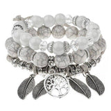 Bracelet Arbre de Vie Blanc