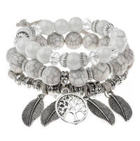 Thumbnail for Bracelet Arbre de Vie Blanc