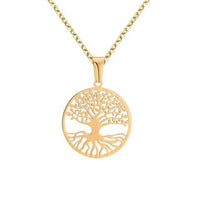 Thumbnail for Collier Arbre de Vie Acier doré