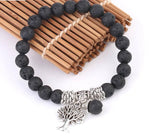 Bracelet Arbre de Vie Pierre volcanique