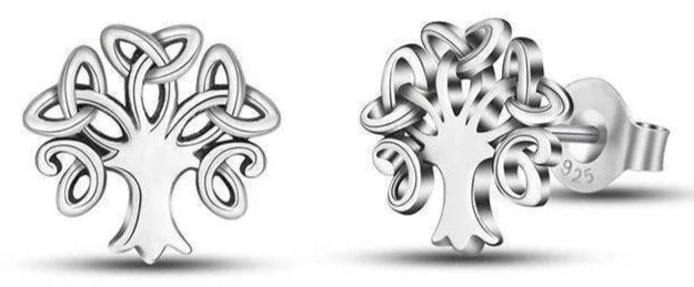 Boucles d'Oreilles Arbre de Vie celtique