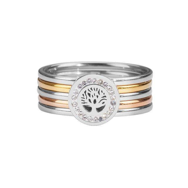Bague Arbre de Vie Acier