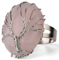 Thumbnail for Bague Arbre de Vie Argent et Rose