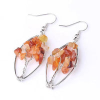Thumbnail for Boucle d'Oreille Arbre de Vie <br> En pierres semi-précieuses