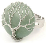 Bague Arbre de Vie Aventurine Verte