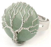 Thumbnail for Bague Arbre de Vie Aventurine Verte