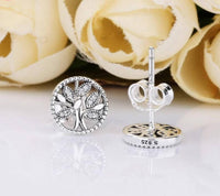 Thumbnail for Boucles d'Oreilles Arbre de Vie Argentées clips