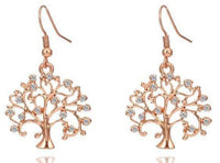 Thumbnail for Boucles d'oreilles Arbre de Vie Or Rose