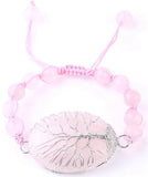 Bracelet Arbre de Vie Quartz Rose