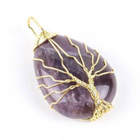 Thumbnail for pendentif arbre de vie améthyste