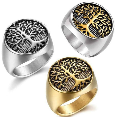 Bague Arbre de Vie Acier