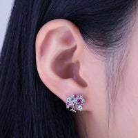 Thumbnail for Boucles d'Oreilles Arbre de Vie Argent