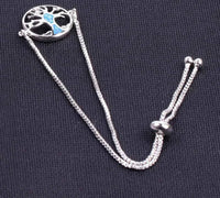 Thumbnail for Bracelet Arbre de Vie Argent Bleu