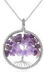 Collier Arbre de Vie avec Pierre Améthyste