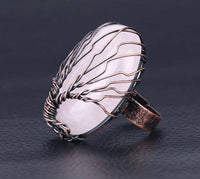 Thumbnail for Bague Arbre de Vie  Quartz rose