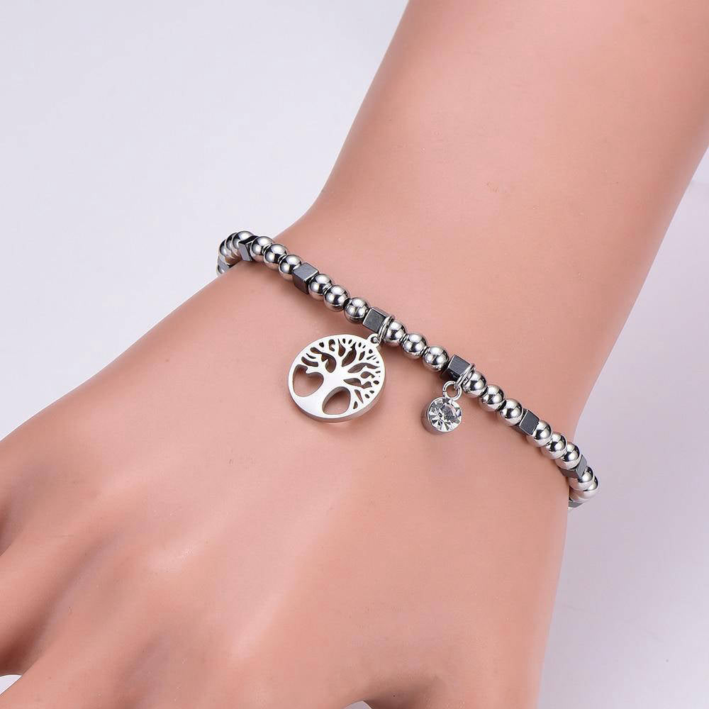 Bracelet Arbre de Vie <br> Acier
