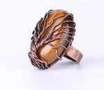Bague Arbre de Vie Oeil de tigre
