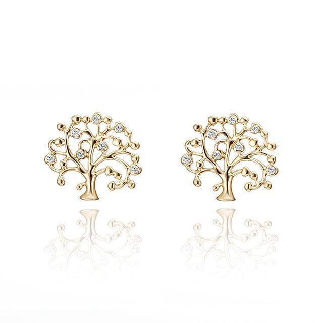 Boucles d'Oreilles Arbre de Vie Clip