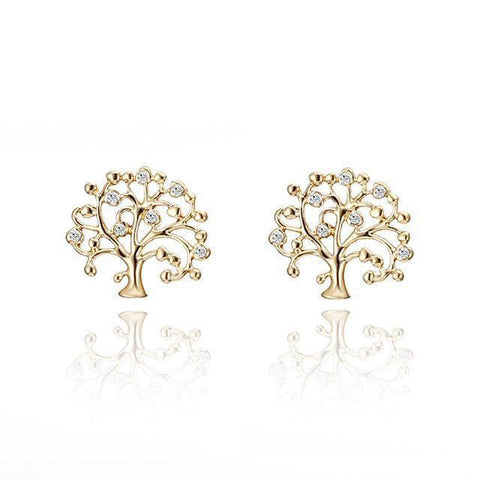 Boucles d'Oreilles Arbre de Vie Clip