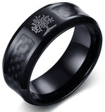 Bague Arbre de Vie Carbone