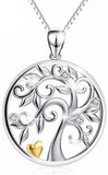 Collier Arbre de Vie Argent et Or