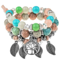 Thumbnail for Bracelet Arbre de Vie Ethnique Coloré