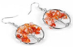 Boucles d'Oreilles Arbre de Vie Chakra Sacré