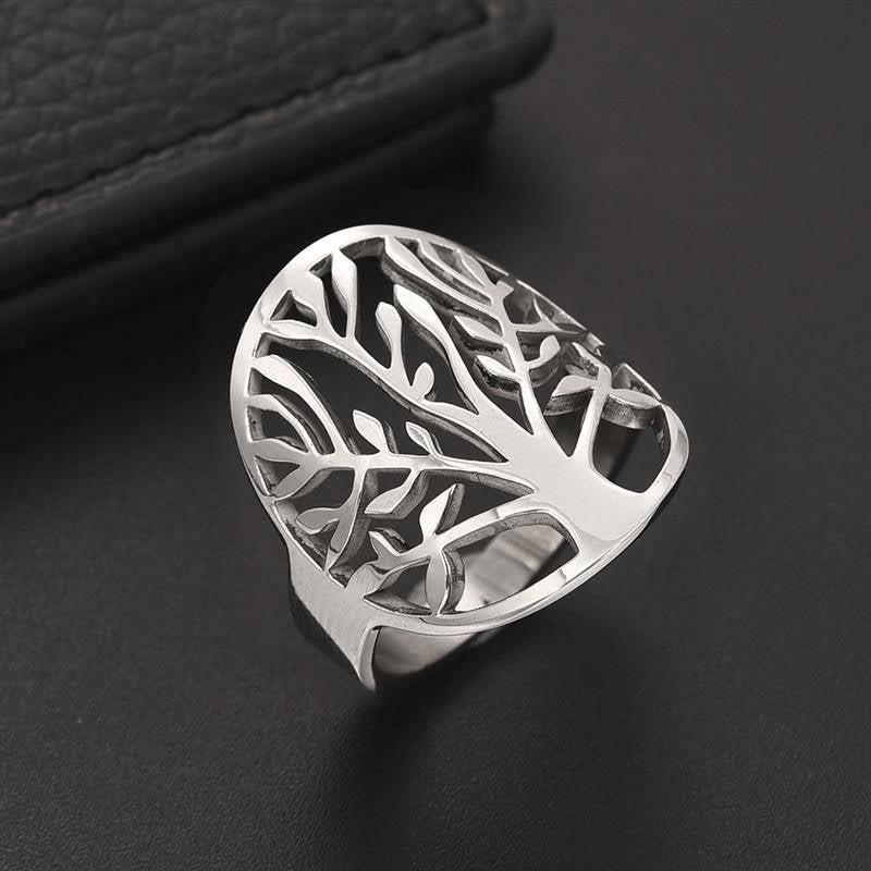 Bague Arbre de Vie Acier inoxydable