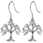 Boucles d'Oreilles Arbre de Vie Fines