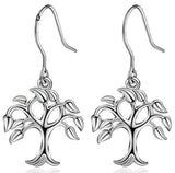 Boucles d'Oreilles Arbre de Vie Fines