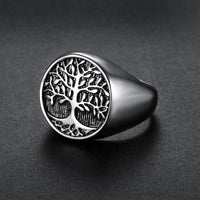 Thumbnail for Chevalière Arbre de Vie Acier
