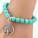 Bracelet Arbre de Vie en Turquoise