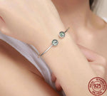 Bracelet Arbre de Vie Argent et Vert