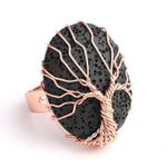 Bague Arbre de Vie Noire
