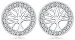 Boucles d'Oreilles Arbre de Vie Zircon